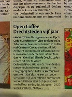 Persbericht Open Coffee 5 jaar geplaatst